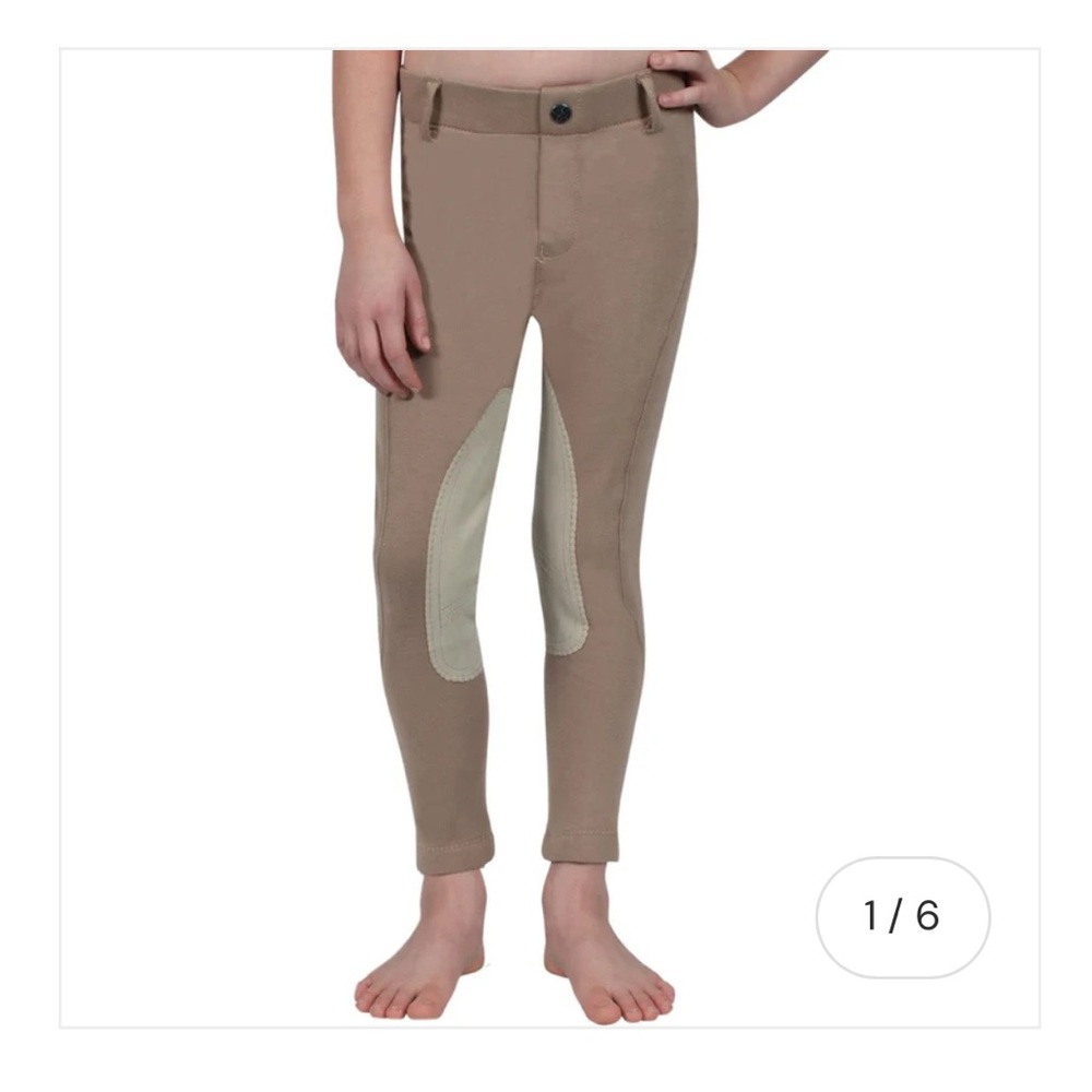 Elation Red Label Pull on Breeches - Duff Colour